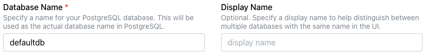 Creating a Database