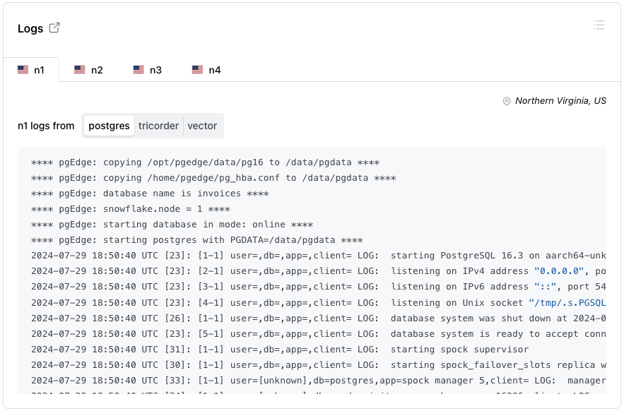 Database log files