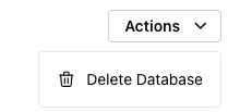 Delete a database