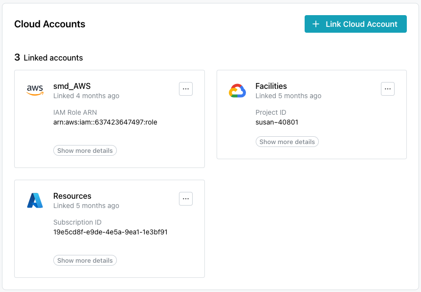 pgEdge Starfleet BYOC Cloud Accounts