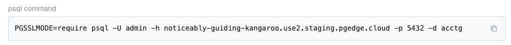 Copying a Connection String